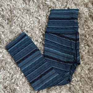 Lululemon Blue Striped Leggings